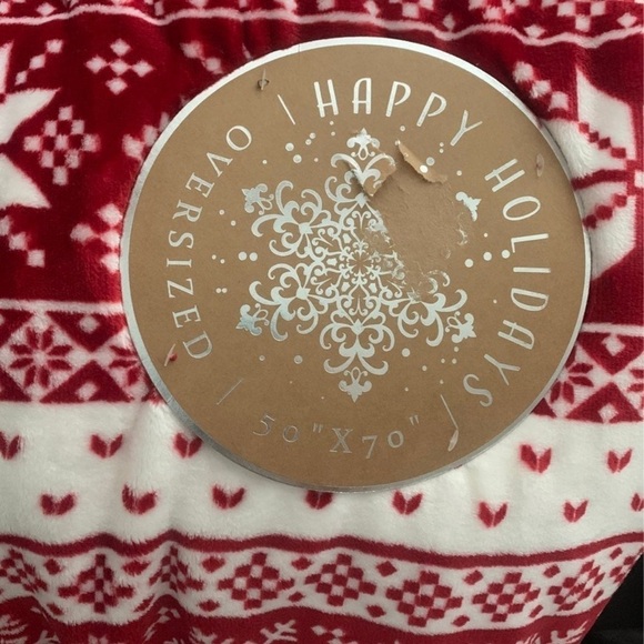 (NWT) Happy Holidays Super Soft Throw 50"X70” - Picture 5 of 10